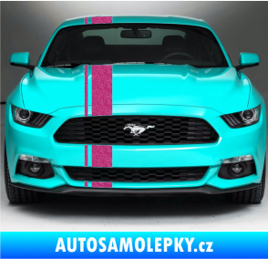 Samolepka Viper pruhy 2 cm + 12 cm Ultra Metalic růžová