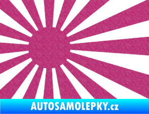 Samolepka Vlajka Japonsko 002 levá JDM Ultra Metalic růžová