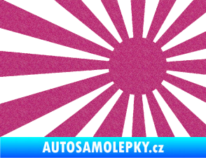 Samolepka Vlajka Japonsko 002 pravá JDM Ultra Metalic růžová