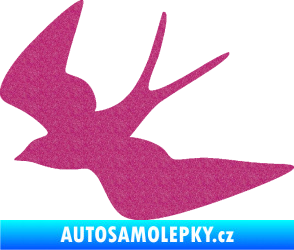 Samolepka Vlaštovka 001 levá Ultra Metalic růžová