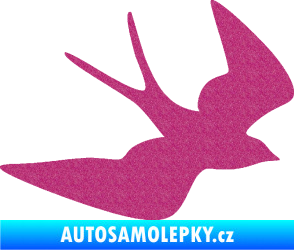 Samolepka Vlaštovka 001 pravá Ultra Metalic růžová