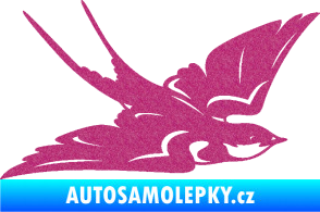 Samolepka Vlaštovka 002 pravá Ultra Metalic růžová