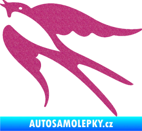 Samolepka Vlaštovka 003 levá Ultra Metalic růžová