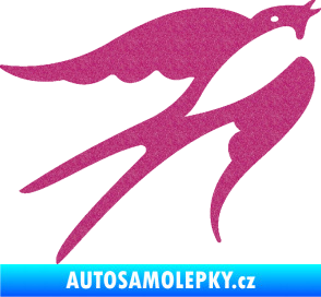 Samolepka Vlaštovka 003 pravá Ultra Metalic růžová