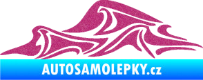 Samolepka Vlny 002 levá moře Ultra Metalic růžová