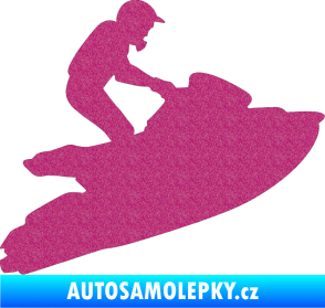 Samolepka Vodní skútr 001 pravá Ultra Metalic růžová
