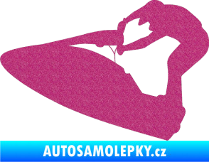 Samolepka Vodní skútr 002 levá Ultra Metalic růžová