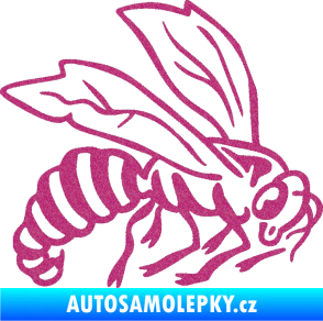 Samolepka Vosa 003 pravá Ultra Metalic růžová
