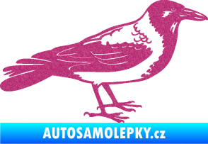 Samolepka Vrána 001 pravá Ultra Metalic růžová