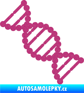 Samolepka Vzorec DNA levá Ultra Metalic růžová
