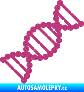 Samolepka Vzorec DNA pravá Ultra Metalic růžová