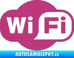 Samolepka Wifi 001 Ultra Metalic růžová