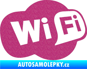 Samolepka Wifi 002 Ultra Metalic růžová
