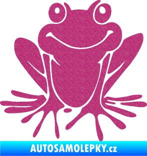 Samolepka Žába 008 pravá Ultra Metalic růžová