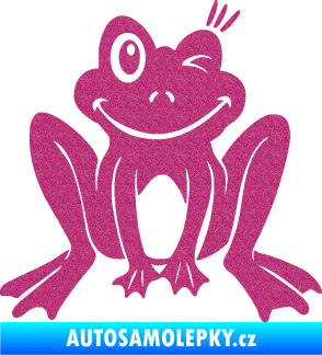 Samolepka Žába 010 pravá mrkající Ultra Metalic růžová