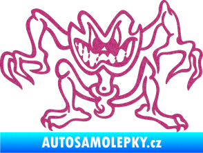Samolepka Žabák pravá Ultra Metalic růžová
