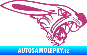 Samolepka Zajíc pravá Ultra Metalic růžová