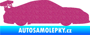 Samolepka Závodní auto 001 pravá Ultra Metalic růžová
