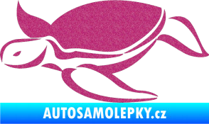 Samolepka Želva 002 levá Ultra Metalic růžová