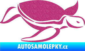 Samolepka Želva 002 pravá Ultra Metalic růžová