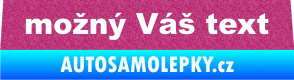Samolepka Zetor - přední Ultra Metalic růžová