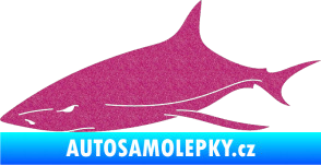 Samolepka Žralok 008 levá Ultra Metalic růžová