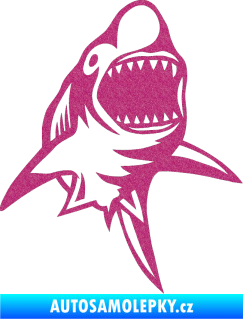 Samolepka Žralok 011 pravá Ultra Metalic růžová