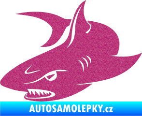Samolepka Žralok 012 levá Ultra Metalic růžová