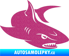 Samolepka Žralok 012 pravá Ultra Metalic růžová