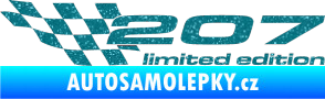 Samolepka 207 limited edition levá Ultra Metalic tyrkysová