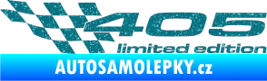 Samolepka 405 limited edition levá Ultra Metalic tyrkysová