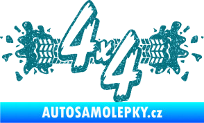 Samolepka 4x4 varianta 023 Ultra Metalic tyrkysová