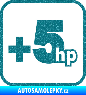 Samolepka +5hp 002 Ultra Metalic tyrkysová