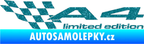 Samolepka A4 limited edition levá Ultra Metalic tyrkysová