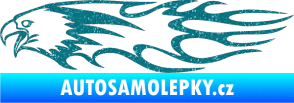Samolepka Animal flames 026 levá orel Ultra Metalic tyrkysová