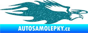 Samolepka Animal flames 030 pravá orel Ultra Metalic tyrkysová