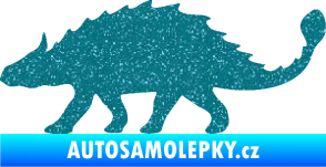 Samolepka Ankylosaurus 001 levá Ultra Metalic tyrkysová