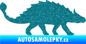 Samolepka Ankylosaurus 001 pravá Ultra Metalic tyrkysová