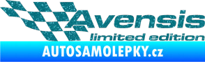 Samolepka Avensis limited edition levá Ultra Metalic tyrkysová