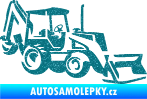 Samolepka Bagr 002 pravá Ultra Metalic tyrkysová
