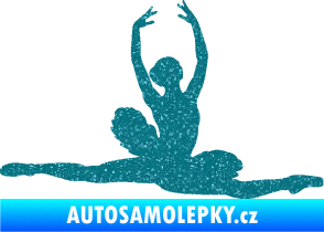 Samolepka Baletka 004 pravá Ultra Metalic tyrkysová