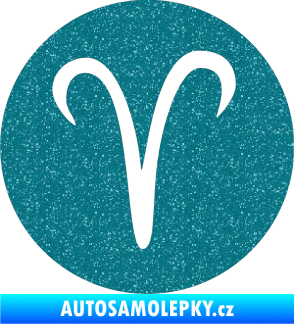 Samolepka Beran zvěrokruh 001 - horoskop Ultra Metalic tyrkysová