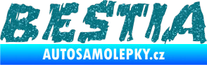 Samolepka Bestia Ultra Metalic tyrkysová
