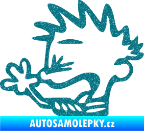 Samolepka Boy tůdle nůdle levá Ultra Metalic tyrkysová