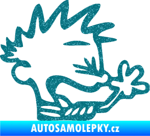 Samolepka Boy tůdle nůdle pravá Ultra Metalic tyrkysová