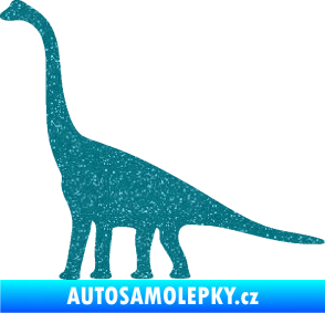 Samolepka Brachiosaurus 001 levá Ultra Metalic tyrkysová