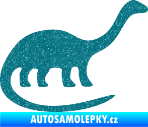 Samolepka Brontosaurus 001 pravá Ultra Metalic tyrkysová