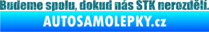 Samolepka Budeme spolu, dokud nás STK nerozdělí Ultra Metalic tyrkysová