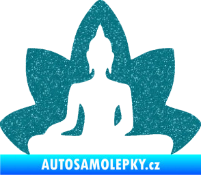 Samolepka Budha 003 levá  Ultra Metalic tyrkysová