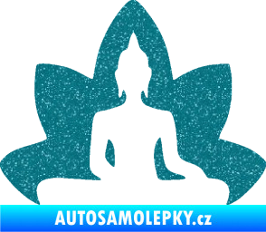 Samolepka Budha 003 pravá  Ultra Metalic tyrkysová